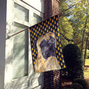 Mastiff Candy Corn Halloween Portrait House Flag 28x40 Porch Sleeve Pole Decorative Outside Yard Banner Artwork Wall Hanging, Polyester