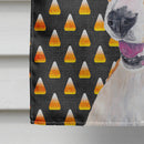 Basenji Candy Corn Halloween Portrait House Flag 28x40 Porch Sleeve Pole Decorative Outside Yard Banner Artwork Wall Hanging, Polyester