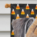 Boxer Fawn Uncropped Ears Candy Corn Halloween Portrait House Flag 28x40 Porch Sleeve Pole Decorative Outside Yard Banner Artwork Wall Hanging, Polyester