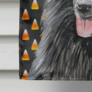 Belgian Sheepdog Candy Corn Halloween Portrait House Flag 28x40 Porch Sleeve Pole Decorative Outside Yard Banner Artwork Wall Hanging, Polyester