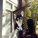 Chihuahua Candy Corn Halloween Portrait House Flag 28x40 Porch Sleeve Pole Decorative Outside Yard Banner Artwork Wall Hanging, Polyester