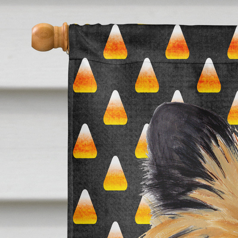 Cairn Terrier Candy Corn Halloween Portrait Flag Canvas House Size