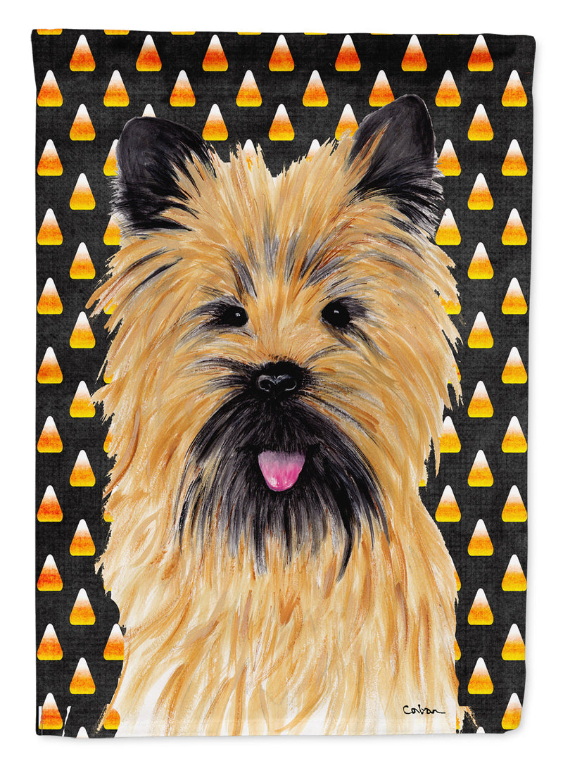 Cairn Terrier Candy Corn Halloween Portrait Flag Canvas House Size