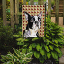 Boston Terrier Fall Leaves Portrait Garden Flag – Decorative Outdoor Yard Flag