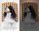 Springer Spaniel Fall Leaves Portrait Ceramic Night Light Compact, UL-Certified, Ideal for Bedroom, Bathroom, Nursery, Hallway, Kitchen, 6x4x3, Multicolor