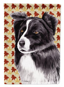 Border Collie Fall Leaves Portrait Garden Flag – Decorative Outdoor Yard Flag