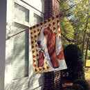 Basset Hound Fall Leaves Portrait House Flag 28x40 Porch Sleeve Pole Decorative Outside Yard Banner Artwork Wall Hanging, Polyester