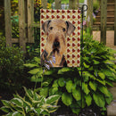 Airedale Fall Leaves Portrait Garden Flag – Decorative Outdoor Yard Flag