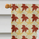 American Eskimo Fall Leaves Portrait Flag Canvas House Size