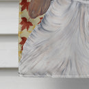 Welsh Springer Spaniel Fall Leaves Portrait House Flag 28x40 Porch Sleeve Pole Decorative Outside Yard Banner Artwork Wall Hanging, Polyester