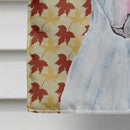 Pit Bull Fall Leaves Portrait Flag Canvas House Size