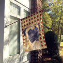 Mastiff Fall Leaves Portrait House Flag 28x40 Porch Sleeve Pole Decorative Outside Yard Banner Artwork Wall Hanging, Polyester