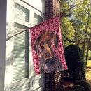 German Shorthaired Pointer Hearts Love  Valentine's Day  Flag Canvas House Size