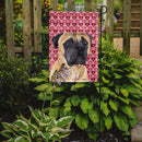 Mastiff Hearts Love and Valentine's Day Portrait Garden Flag – Decorative Outdoor Yard Flag