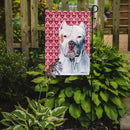 Pit Bull Hearts Love and Valentine's Day Portrait Garden Flag – Decorative Outdoor Yard Flag