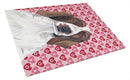 Welsh Springer Spaniel Hearts Love Valentine's Day Glass Cutting Boards – Durable, Decorative Kitchen Art Large