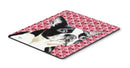 Boston Terrier Hearts Love and Valentine's Day Mouse Pad, Hot Pad or Trivet