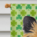 Cairn Terrier St. Patrick's Day Shamrock Portrait House Flag 28x40 Porch Sleeve Pole Decorative Outside Yard Banner Artwork Wall Hanging, Polyester