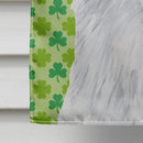 American Eskimo St. Patrick's Day Shamrock Portrait Flag Canvas House Size