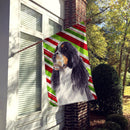 Springer Spaniel Candy Cane Holiday Christmas House Flag 28x40 Porch Sleeve Pole Decorative Outside Yard Banner Artwork Wall Hanging, Polyester