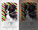 Border Collie Candy Cane Holiday Christmas Ceramic Night Light SC9327CNL