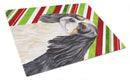 Cavalier Spaniel Candy Cane Holiday Christmas Cutting Board Tempered Glass Kitchen Cutting Surface, Heat Resistant Chopping, Non-Slip Feet, Food Prep & Serving