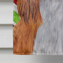 Cavalier Spaniel Candy Cane Holiday Christmas House Flag 28x40 Porch Sleeve Pole Decorative Outside Yard Banner Artwork Wall Hanging, Polyester