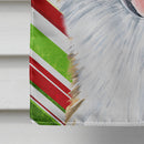 Australian Shepherd Candy Cane Holiday Christmas House Flag 28x40 Porch Sleeve Pole Decorative Outside Yard Banner Artwork Wall Hanging, Polyester