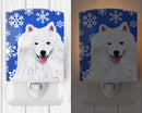 American Eskimo Winter Snowflakes Holiday Ceramic Night Light SC9379CNL