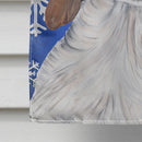Welsh Springer Spaniel Winter Snowflakes Holiday House Flag 28x40 Porch Sleeve Pole Decorative Outside Yard Banner Artwork Wall Hanging, Polyester