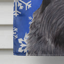 Scottish Terrier Winter Snowflakes Holiday House Flag 28x40 Porch Sleeve Pole Decorative Outside Yard Banner Artwork Wall Hanging, Polyester