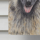 Belgian Tervuren Winter Snowflakes Holiday House Flag 28x40 Porch Sleeve Pole Decorative Outside Yard Banner Artwork Wall Hanging, Polyester