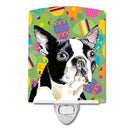 Boston Terrier Easter Eggtravaganza Ceramic Night Light SC9440CNL
