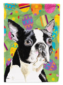 Boston Terrier Easter Eggtravaganza Garden Flag - Outdoor Decorative Yard Flag