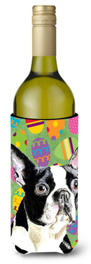 Boston Terrier Easter Eggtravaganza Wine Bottle Beverage Insulator Beverage Insulator Hugger
