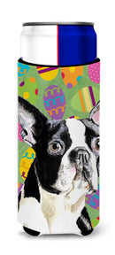 Boston Terrier Easter Eggtravaganza Slim Can Hugger – Fun & Functional Drink Coolers SC9440MUK