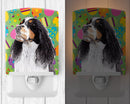 Springer Spaniel Easter Eggtravaganza Ceramic Night Light Compact, UL-Certified, Ideal for Bedroom, Bathroom, Nursery, Hallway, Kitchen, 6x4x3, Multicolor