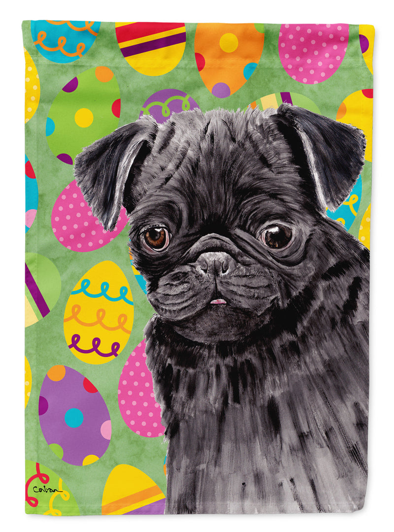 Pug Easter Eggtravaganza Flag Canvas House Size