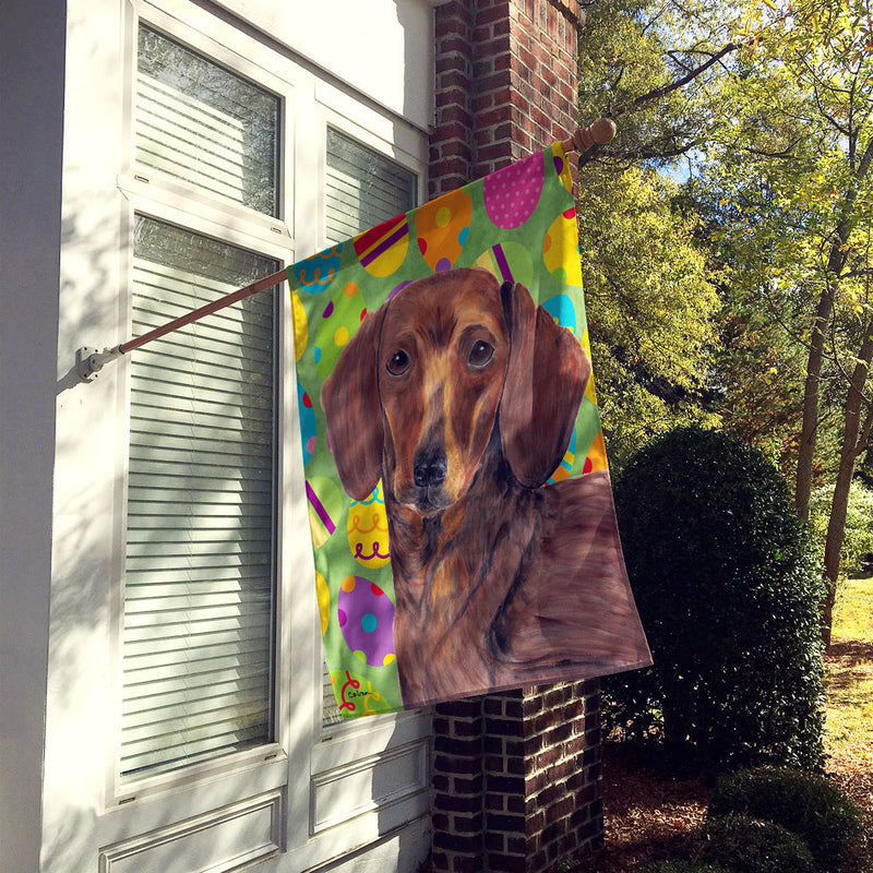 Dachshund Easter Eggtravaganza Flag Canvas House Size