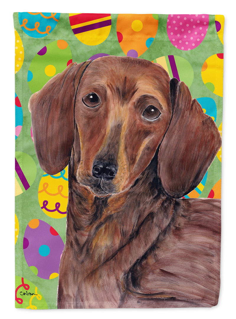 Dachshund Easter Eggtravaganza Flag Canvas House Size