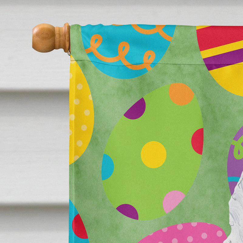 American Eskimo Easter Eggtravaganza Flag Canvas House Size