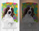 Welsh Springer Spaniel Easter Eggtravaganza Ceramic Night Light Compact, UL-Certified, Ideal for Bedroom, Bathroom, Nursery, Hallway, Kitchen, 6x4x3, Multicolor