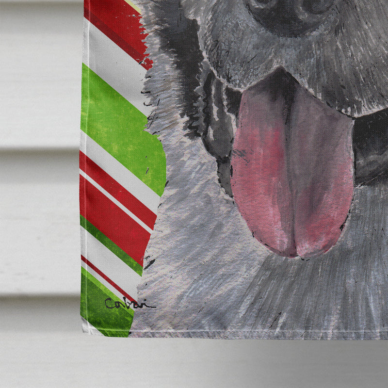 Akita Candy Cane Holiday Christmas Flag Canvas House Size SC9480CHF