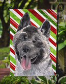 Akita Candy Cane Holiday Christmas Garden Flag – Decorative Outdoor Yard Flag SC9480GF