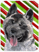 Akita Candy Cane Holiday Christmas Glass Cutting Boards – Durable, Decorative Kitchen Art Large Size SC9480LCB