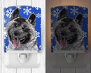 Akita Winter Snowflakes Holiday Ceramic Night Light SC9481CNL