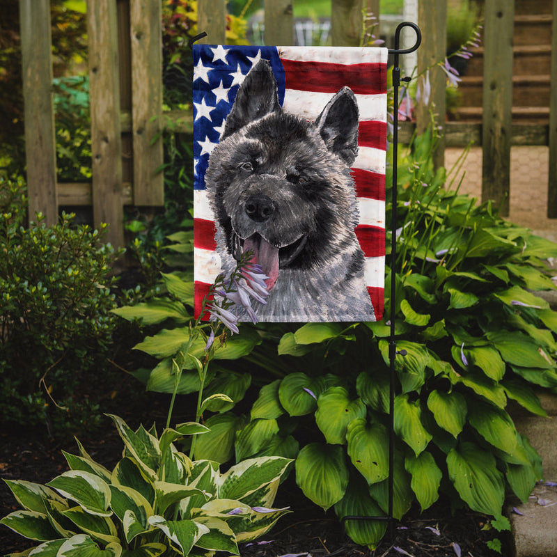Akita USA Patriotic American Flag Garden Flag - Outdoor Decorative Yard Flag SC9487GF