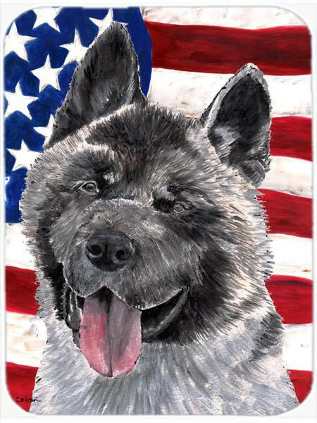 Akita USA Patriotic American Flag Glass Cutting Boards – Durable, Decorative Kitchen Art Large Size SC9487LCB