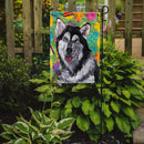 Alaskan Malamute Easter Eggtravaganza Garden Flag - Outdoor Decorative Yard Flag SC9489GF