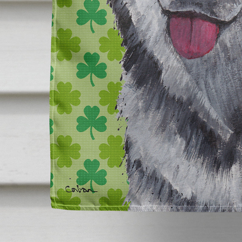 Alaskan Malamute St. Patrick's Day Shamrock Flag Canvas House Size SC9493CHF
